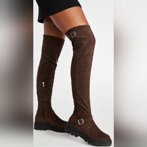 Shoe Dazzle Embry Over The Knee Flat Boot, Women's size 8